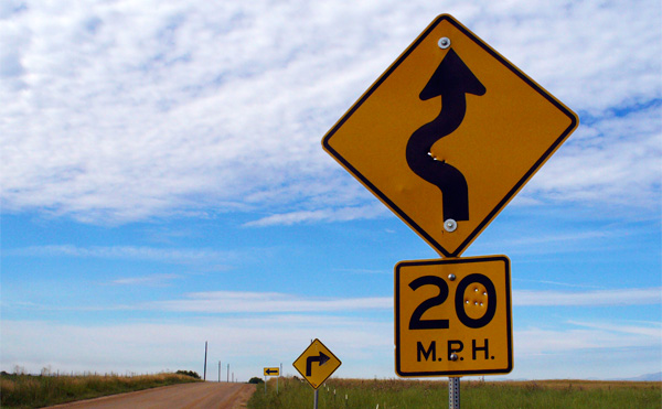 road with signs